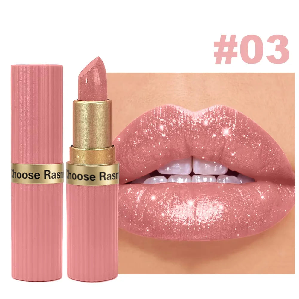 Shimmer Velvet Lipstick – Long-Lasting Matte & Glitter Finish