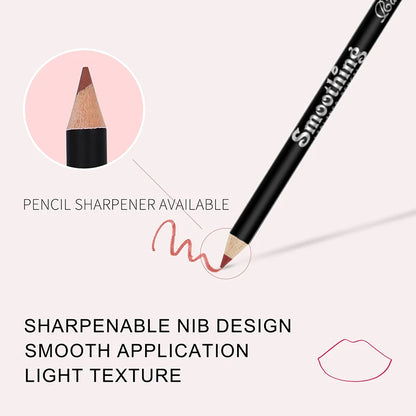 12-Piece Professional Lip Kit – Lipstick, Liner & Gloss Collection