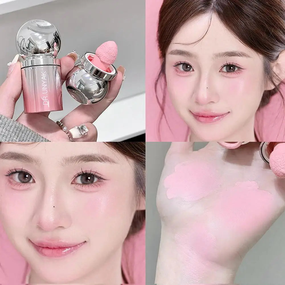 Velvet Liquid Blush – Natural Matte Finish with Sponge Applicator