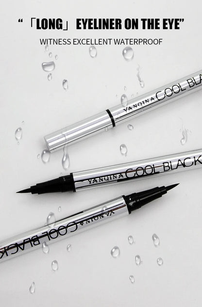 Black Brown Eyeliner Pen Waterproof Sweatproof Long Lasting No Smudge Liquid Eyeliner Eye Makeup Tool for Beginners