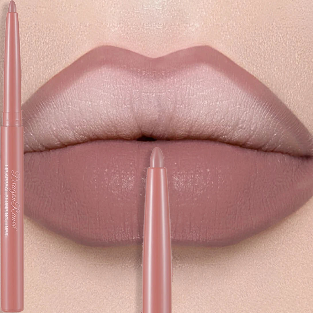 Matte Velvet Lip Liner Pencil – Waterproof, 12 Everyday Shades
