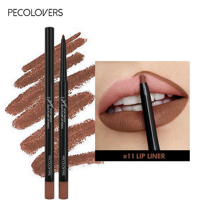 Waterproof Matte Lip Liner – 12 Shades, Long-Lasting & Smudge-Proof