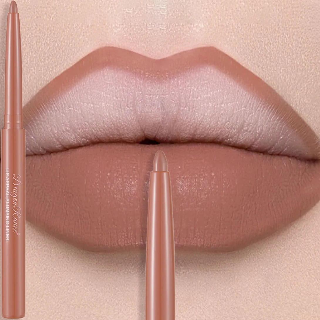 Matte Velvet Lip Liner Pencil – Waterproof, 12 Everyday Shades