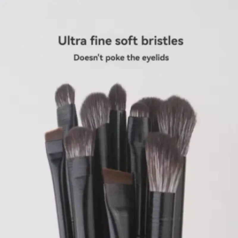 15-Piece Professional Eye Makeup Brush Set – Blending, Smudge & Detail