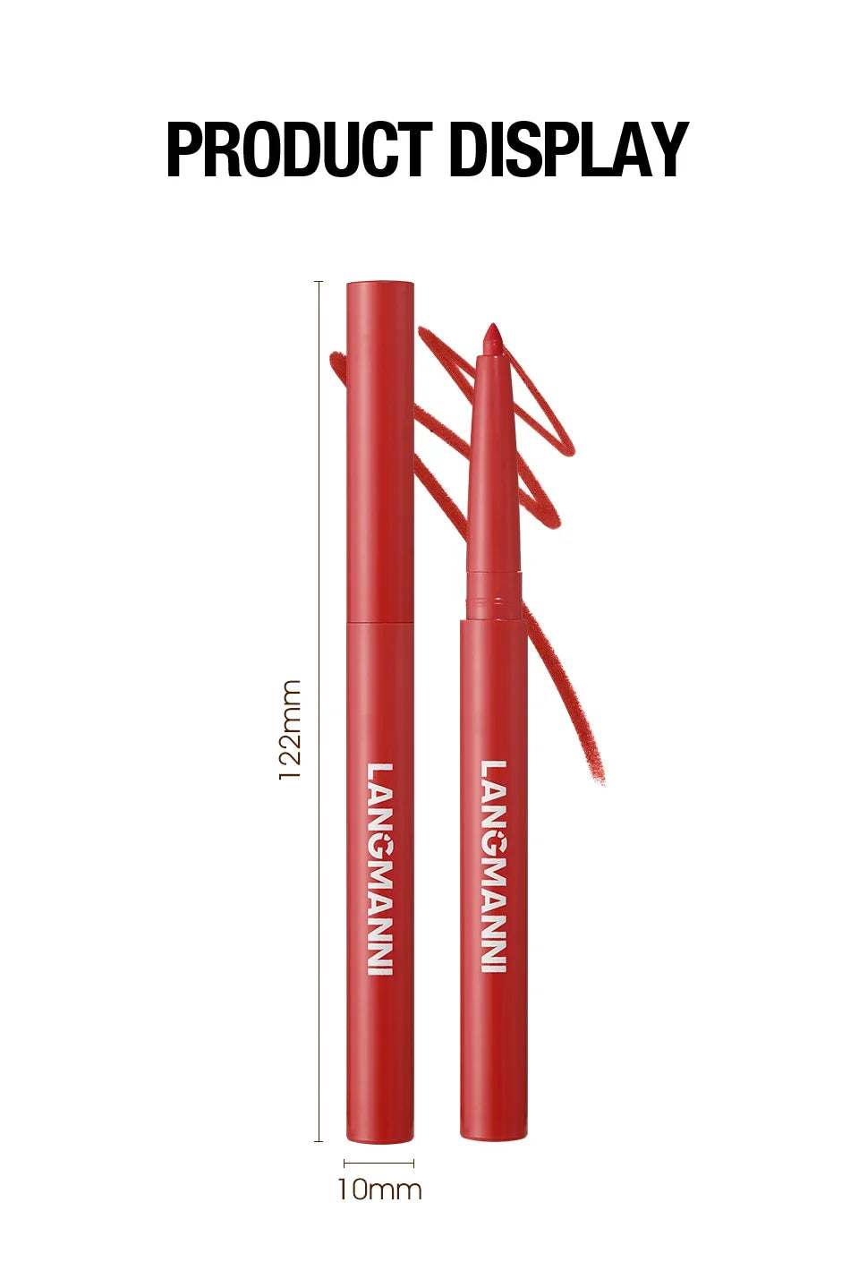 Velvet Matte Lip Liner – Waterproof, Non-Stick, 12 Natural Shades
