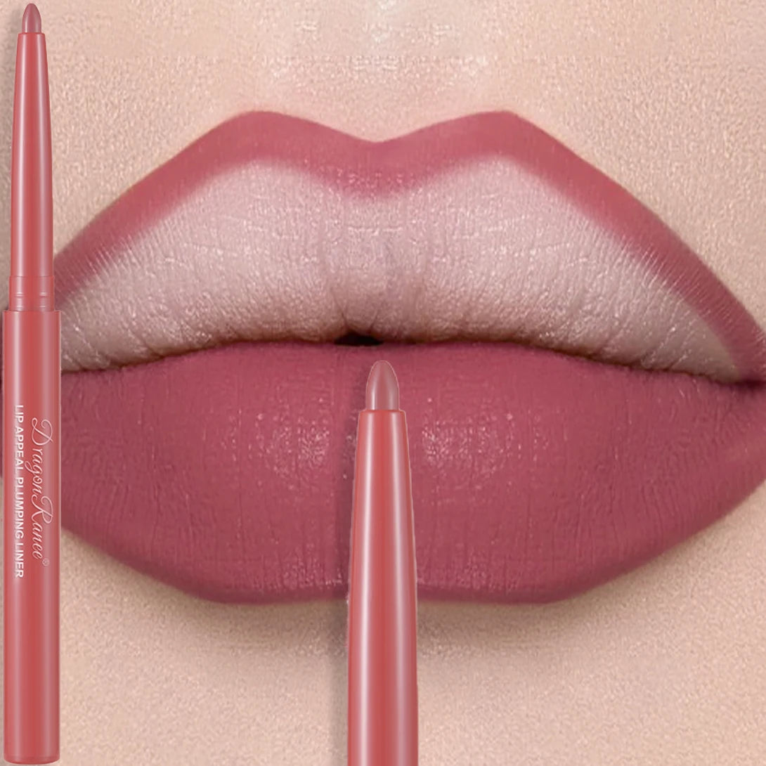 Matte Velvet Lip Liner Pencil – Waterproof, 12 Everyday Shades
