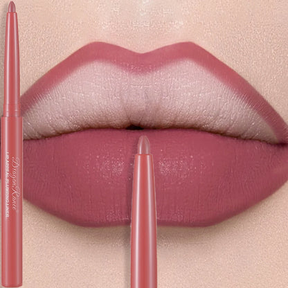 Matte Velvet Lip Liner Pencil – Waterproof, 12 Everyday Shades