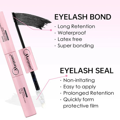 DIY Lash Extension Kit – 200-Piece Cluster Set with Bond & Seal