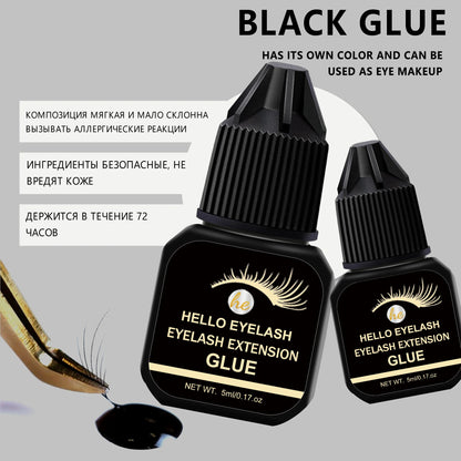 DIY 5ml Fast Drying Strong False Eye Lash Extension Glue Adhesive Retention 7-14 Days Low Smell Mink Eyelash Glue at Home