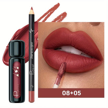 Waterproof Long-Lasting Lip Liner Set - waterproof and long-lasting, non-fading, easy to apply, highly saturated color