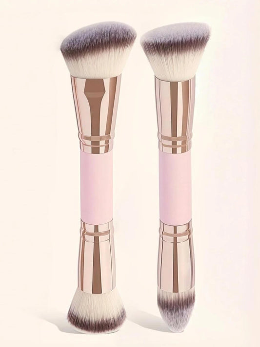 Double-Ended Foundation & Contour Brush – Dual-Purpose Blending Tool