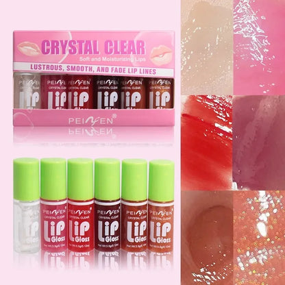 6-Piece Hydrating Lip Gloss Gift Set – Plumping, Glossy & Moisturising