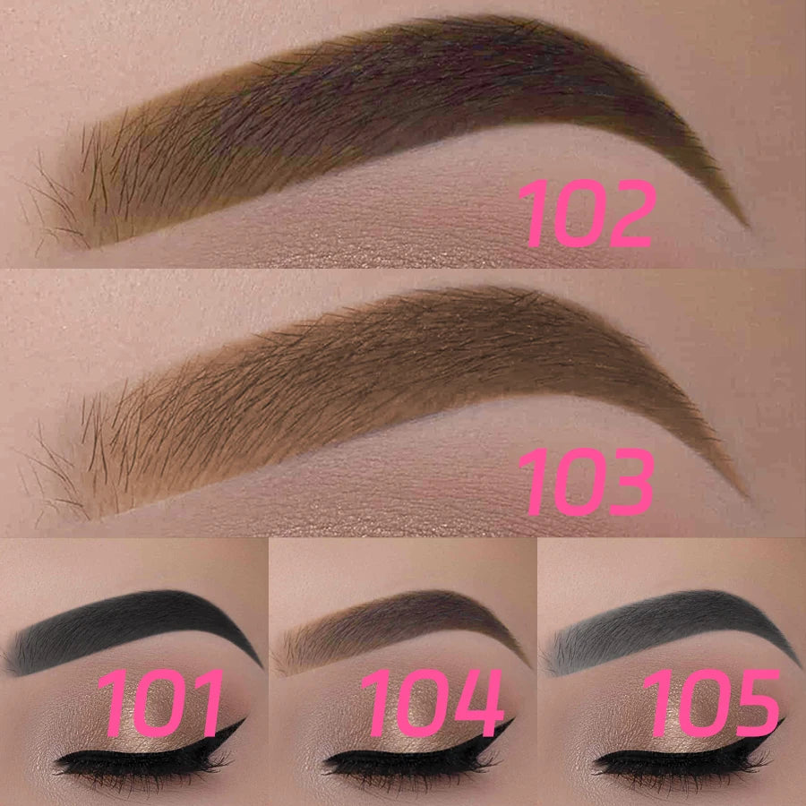 2-in-1 Waterproof Eyebrow Pencil with Brush – 5 Natural Shades