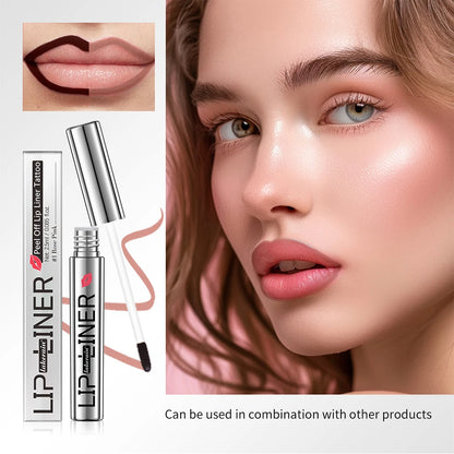 Lip Liner Pencil Peel Off Lip Stain Tattoo Long Wearing Matte Waterproof Smudge Proof Transfer Proof Lip Cosmetic For All Day