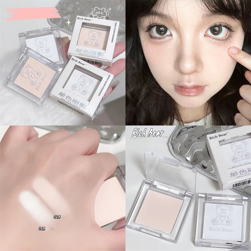White Jade Single Eyeshadow – Matte & Shimmer, Velvet Finish