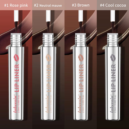 Lip Liner Pencil Peel Off Lip Stain Tattoo Long Wearing Matte Waterproof Smudge Proof Transfer Proof Lip Cosmetic For All Day