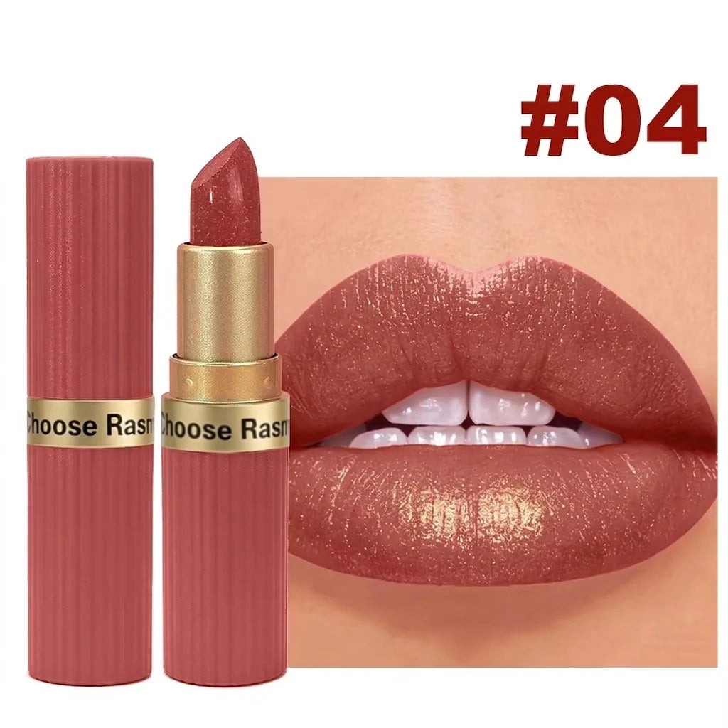 Shimmer Velvet Lipstick – Long-Lasting Matte & Glitter Finish
