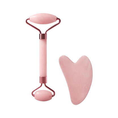 Facial Massage Roller & Gua Sha Set – Face, Neck & Eye Skincare Tool