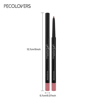 Waterproof Matte Lip Liner – 12 Shades, Long-Lasting & Smudge-Proof