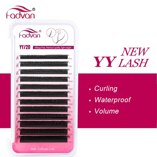 Professional Volume Lash Extensions – Premade YY Fans, Multiple Lengths