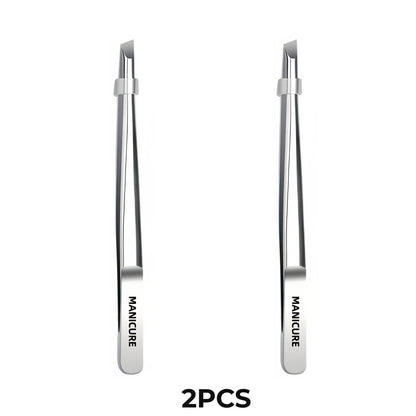 Stainless Steel Tweezers Tool Suitable for Eyebrow Eyelash Application Beard & Mustache Trimming False Eyebrow Applicator Gifts