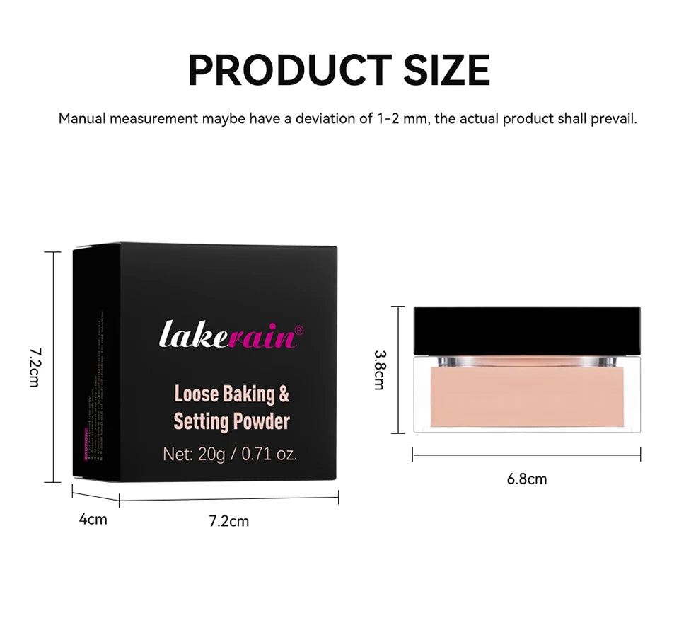 Matte Loose Setting Powder – Oil Control, Brightening & Long-Lasting Finish
