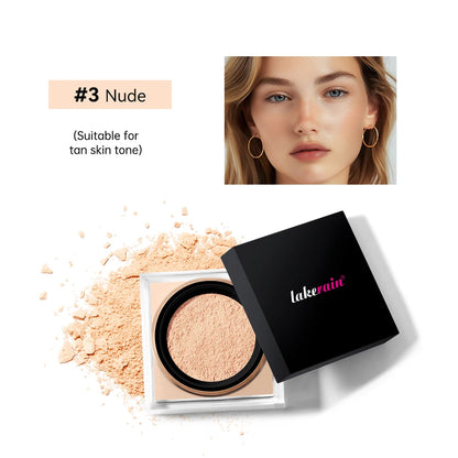 Waterproof Matte Setting Powder – Oil Control, Brightening & Long-Lasting