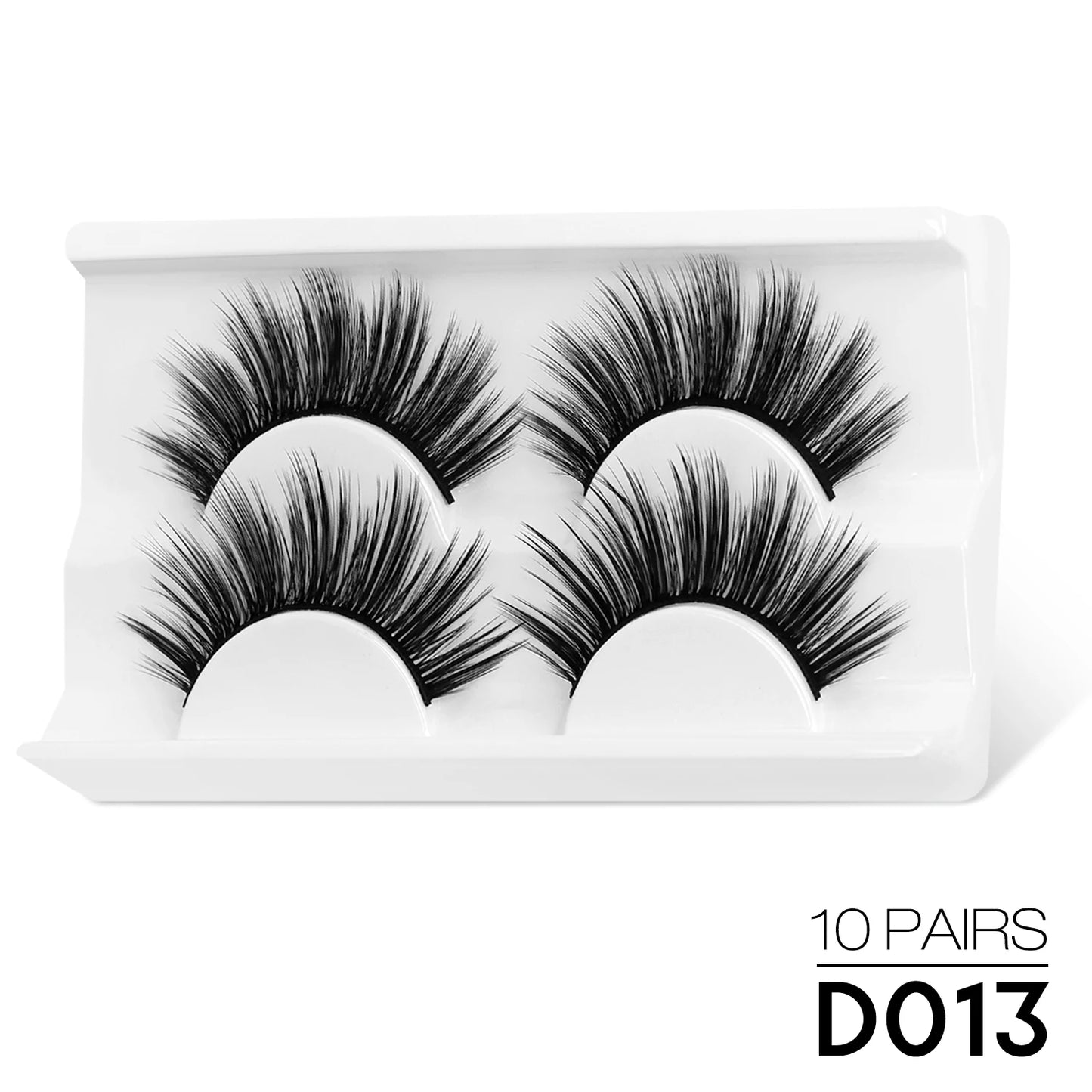 Natural Half Lashes – Wispy Cat Eye Style, Faux Mink Strip