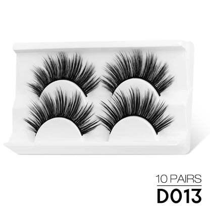Natural Half Lashes – Wispy Cat Eye Style, Faux Mink Strip
