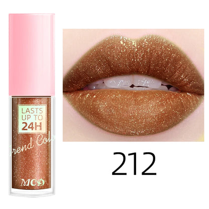 18-Shade Glitter Lip Glaze – Moisturising, Long-Lasting & Plumping