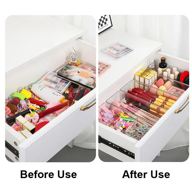 Acrylic Makeup Storage Organiser – Clear Vanity Display for Lipstick, Brushes & Tools