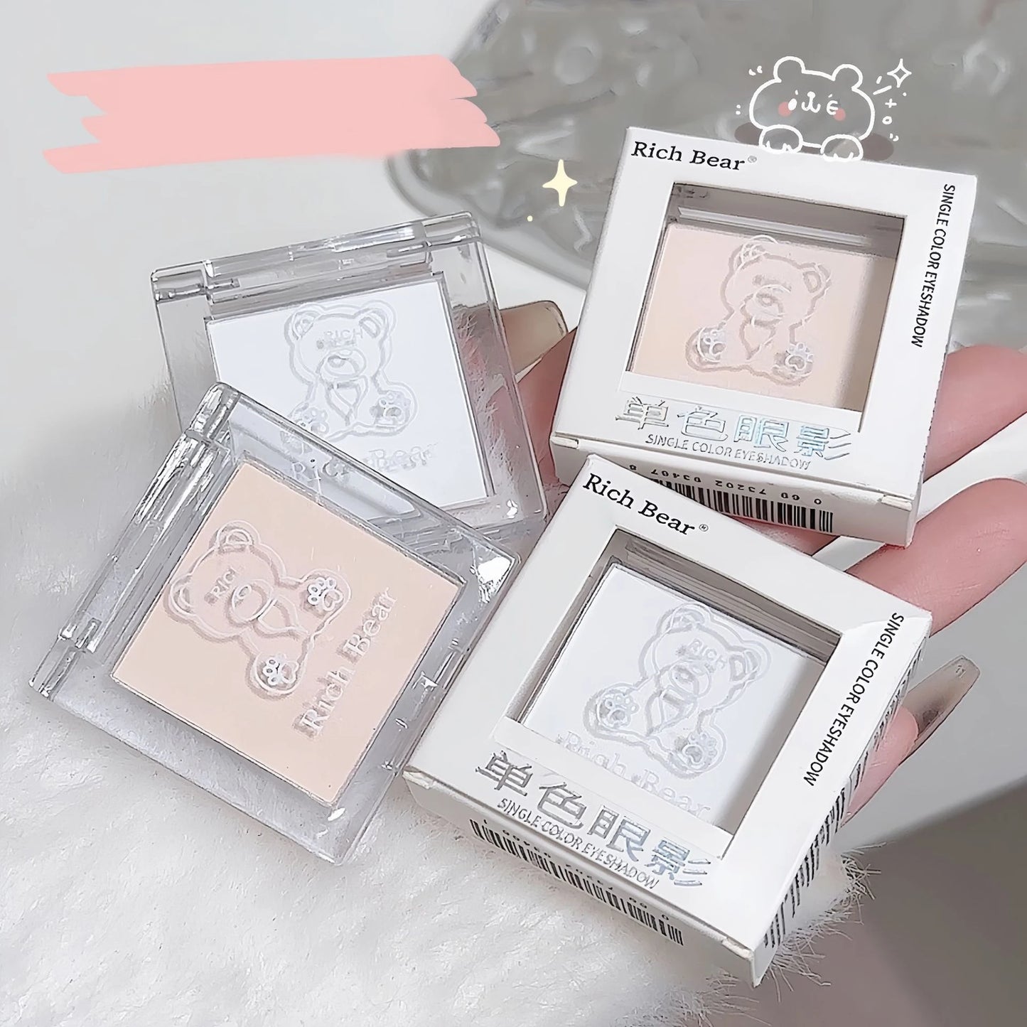 White Jade Single Eyeshadow – Matte & Shimmer, Velvet Finish