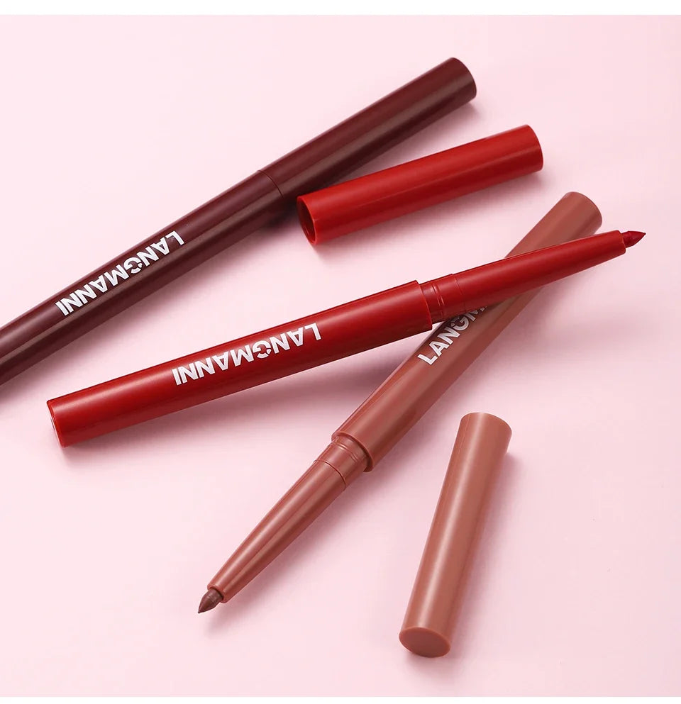 Velvet Matte Lip Liner – Waterproof, Non-Stick, 12 Natural Shades