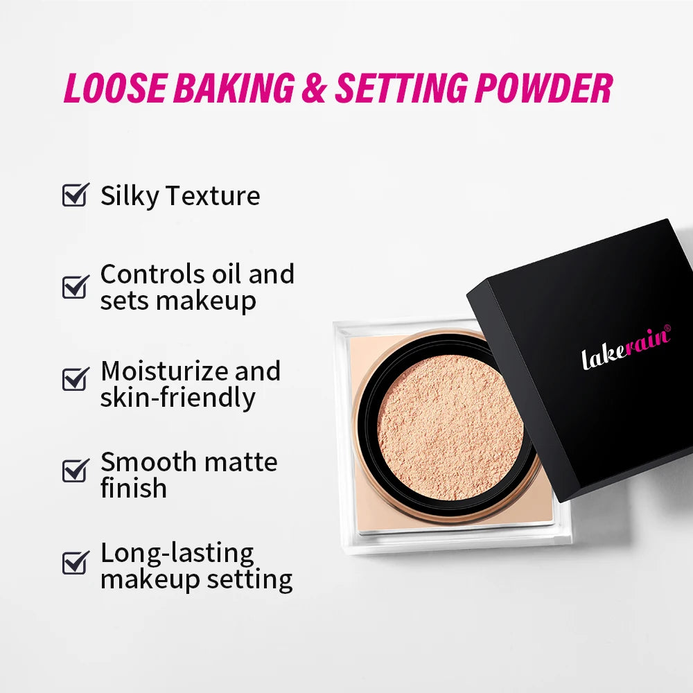 Matte Loose Setting Powder – Oil Control, Brightening & Long-Lasting Finish