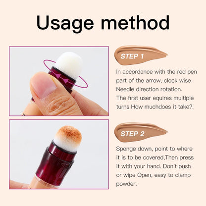 Full Coverage Sponge-Tip Concealer – Dark Circles, Blemishes & Acne