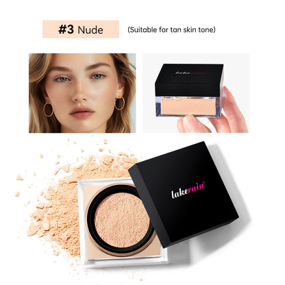 Waterproof Matte Setting Powder – Oil Control, Brightening & Long-Lasting