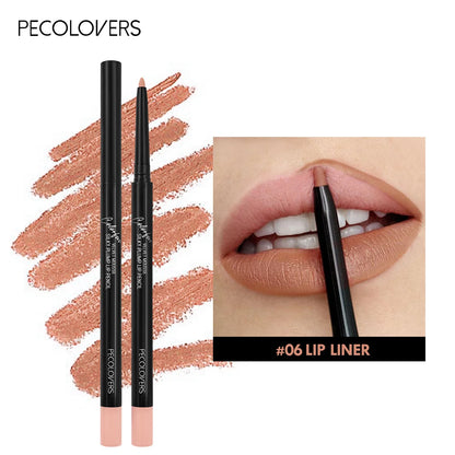 Waterproof Matte Lip Liner – 12 Shades, Long-Lasting & Smudge-Proof
