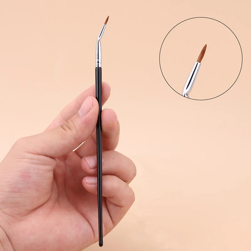 1Pc Bent Liner Makeup Brushes Precision Angled Eyeliner Brush Eyeshadow Eye Brow Tool Detail Eye Liner Precision Cosmetic Tools