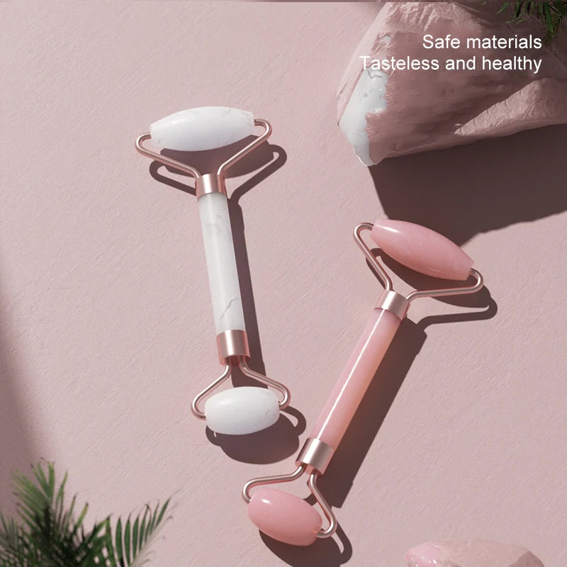 Facial Massage Roller & Gua Sha Set – Face, Neck & Eye Skincare Tool