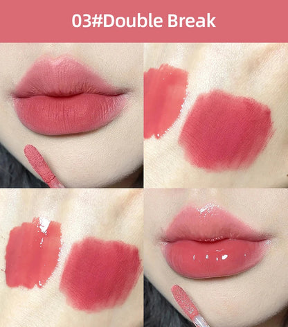 Dual-Ended Lip Gloss – Matte & Mirror Gloss Finish