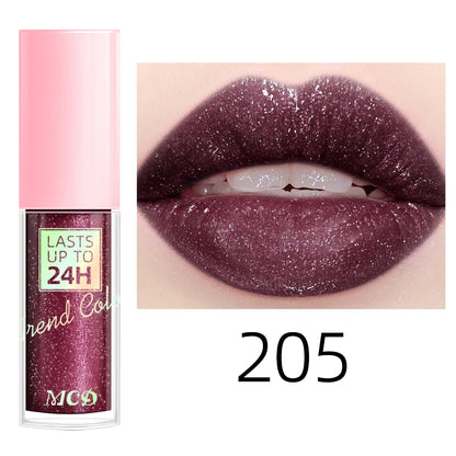 18-Shade Glitter Lip Glaze – Moisturising, Long-Lasting & Plumping