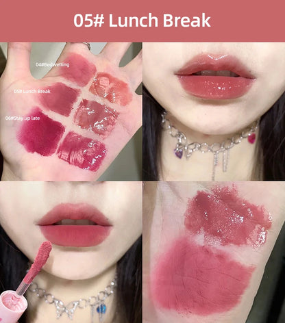 Dual-Ended Lip Gloss – Matte & Mirror Gloss Finish