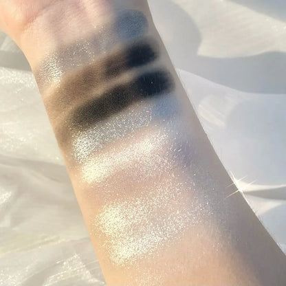 9-Colour Rose Petal Eyeshadow Palette – Matte & Shimmer Duo Finish
