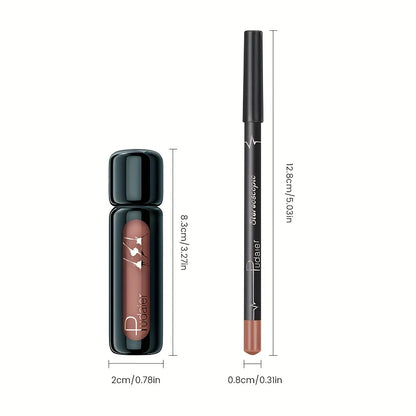 Waterproof Long-Lasting Lip Liner Set - waterproof and long-lasting, non-fading, easy to apply, highly saturated color