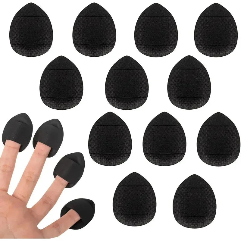 50-Piece Personalized Mini Fingertip Powder Puff Set (Pink) – Foundation & Concealer Finger Pad Sponge for Makeup