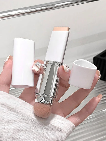 Dual Purpose Brush Head Foundation Make-up Stick, Light and Smooth, Lasting Coverage, Covering the Face Foundation Make-up, Crea