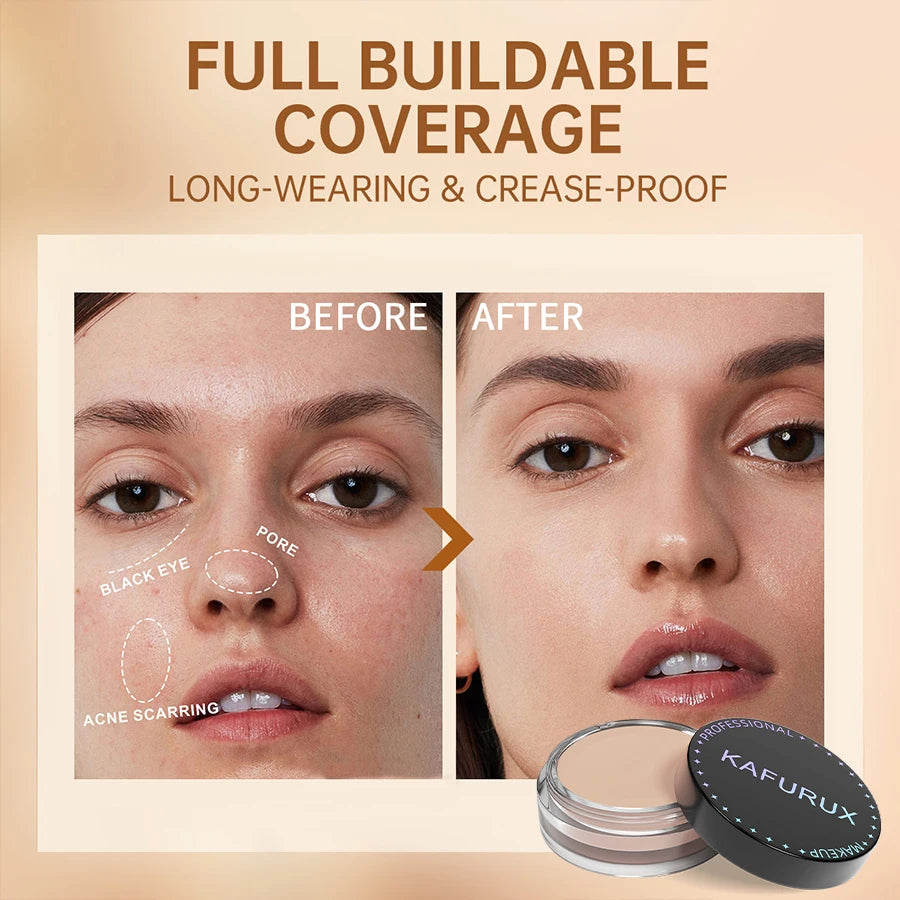 9-Shade Full Coverage Concealer – Waterproof BB Cream for Dark Circles