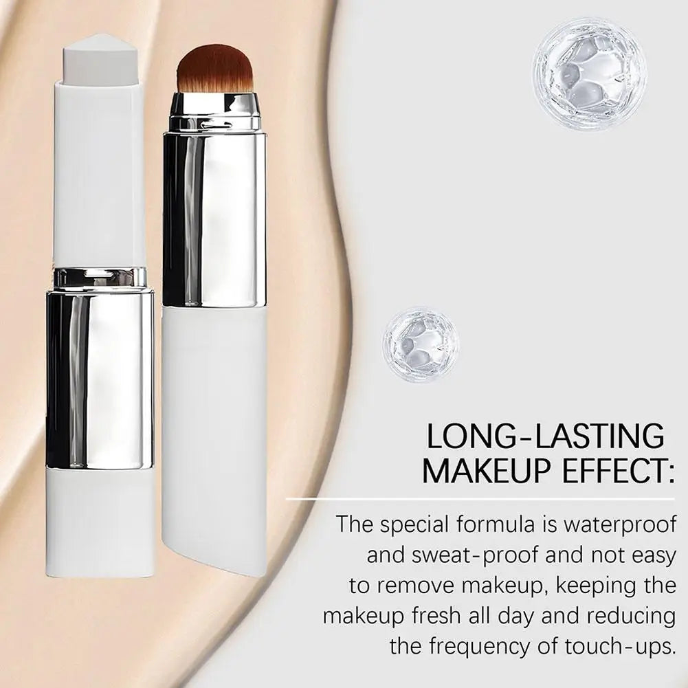 2-in-1 Color-Changing Foundation Stick Liquid Lightweight Moisturizing Brightening Foundation Color Changing For All Skin Types