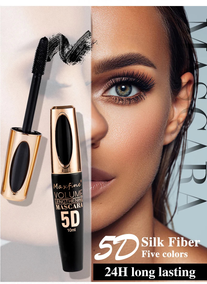 5D Volumising Silk Mascara – Waterproof, Lengthening & Clump-Free