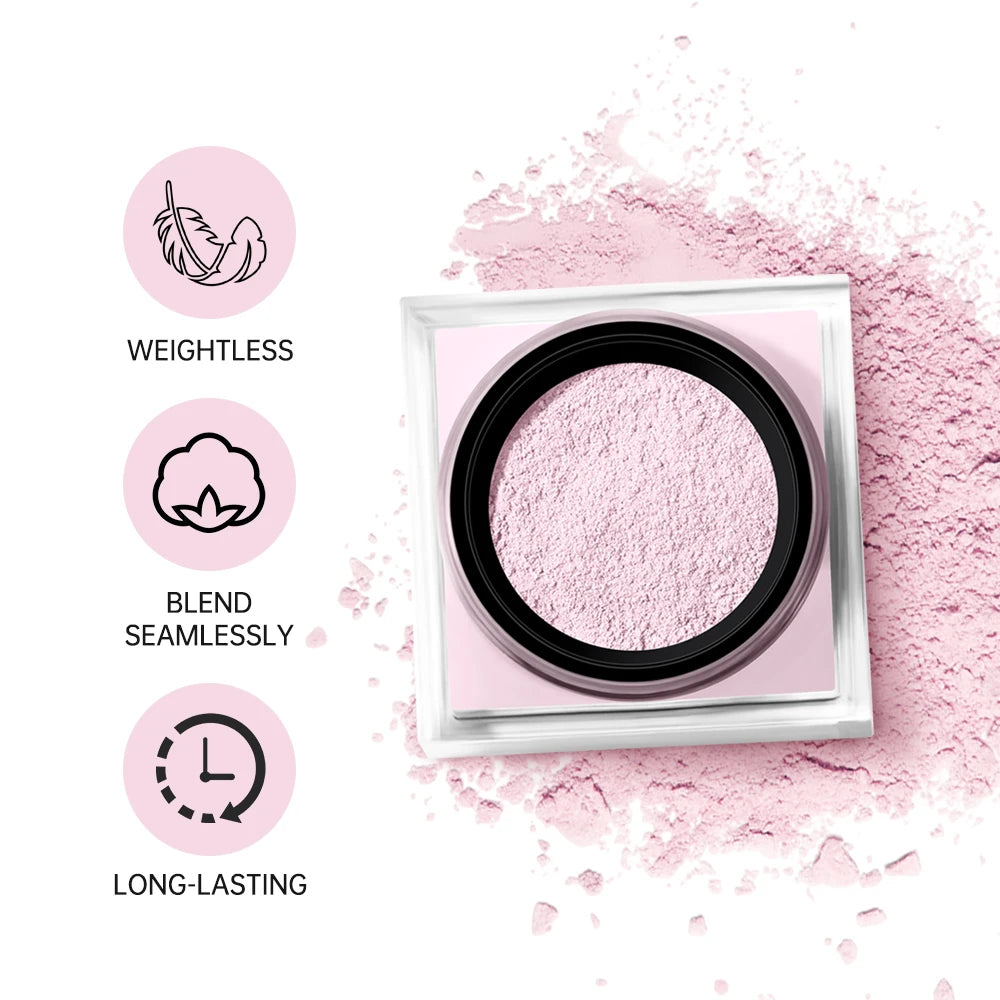 Waterproof Matte Setting Powder – Oil Control, Brightening & Long-Lasting